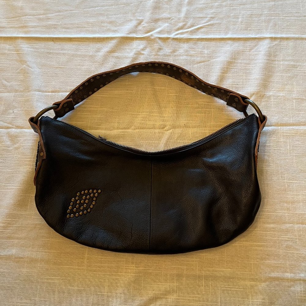 Betsey Johnson Studded Leather Satchel